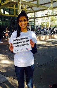 "Quitting smoking decreases my risk of lung cancer." 